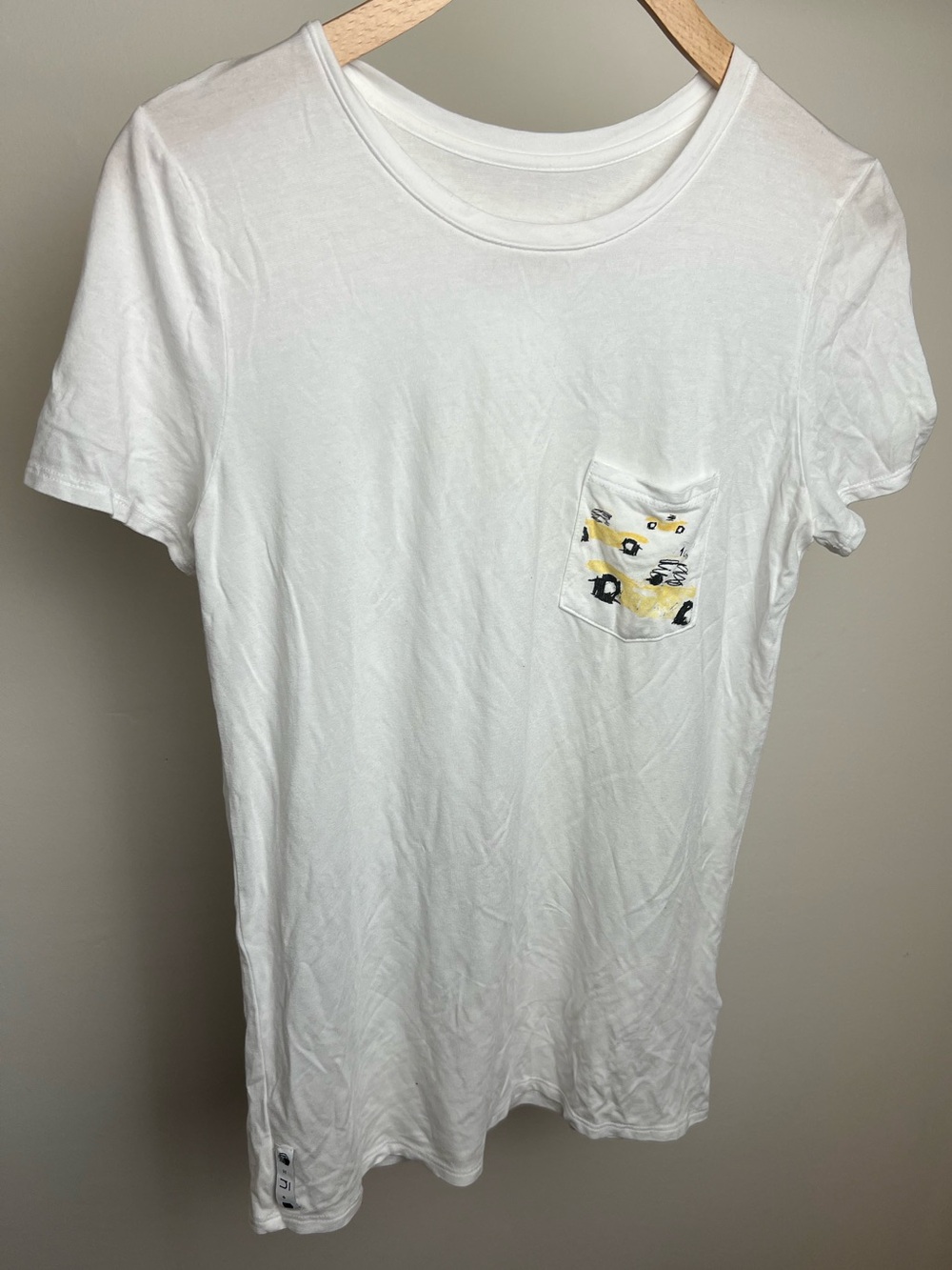 Umano Taxi Pock Short Sleeve White T-shirt